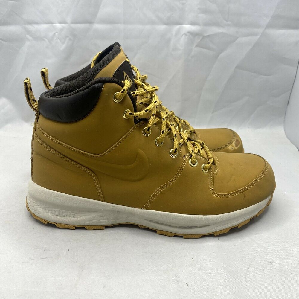 Nike Manoa GS ACG Nubuck Hking Boots Wheat 472648-700 Youth 6.5Y Winter Snow